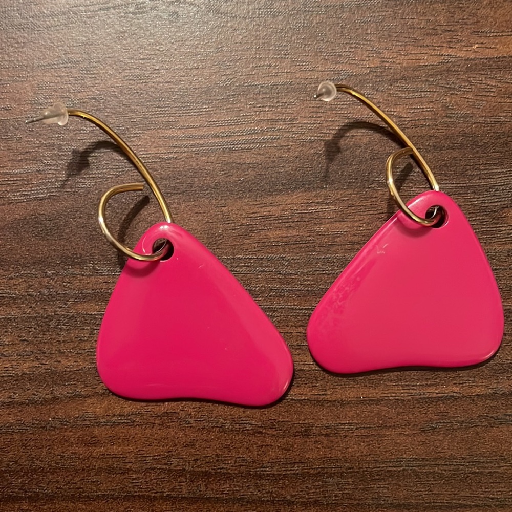 Pink earrings - Picture 2 of 3